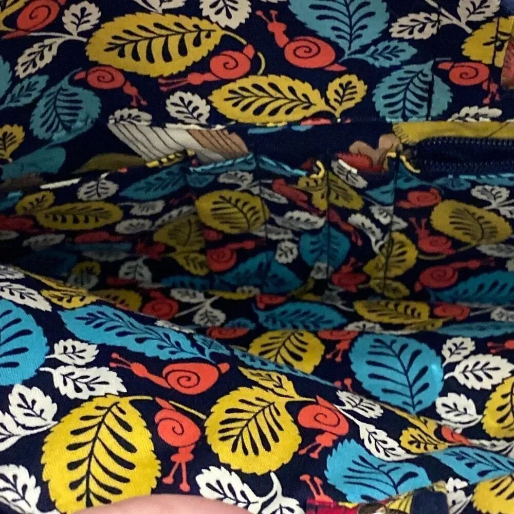 Vera Bradley Sun Valley Quilted Floral Laptop Bag & Tech Sleeve Set Navy Multi